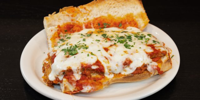 Eggplant Parmigiana Sandwich