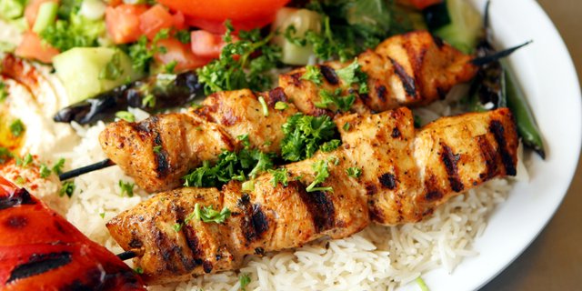 Chicken Kebab Lunch