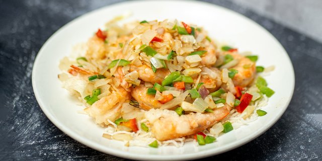 Salt & Pepper Dry-Fried Jumbo Shrimp
