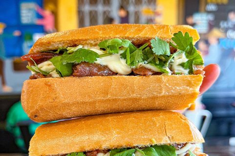Grilled Pork Banh Mi Sandwich
