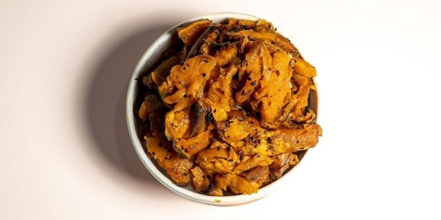 Cup of Sliced Sweet Potatoes