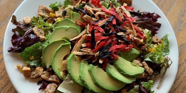 Individual Southwest BBQ Chicken Salad