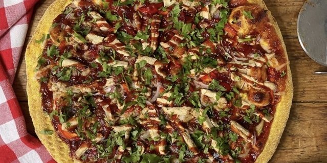 BBQ Chick'n Gourmet Vegan Pizza