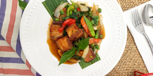 Pork Belly Stir-Fried w/ Holy Basil
