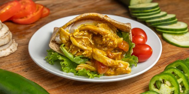Curry Chicken Pita Pocket