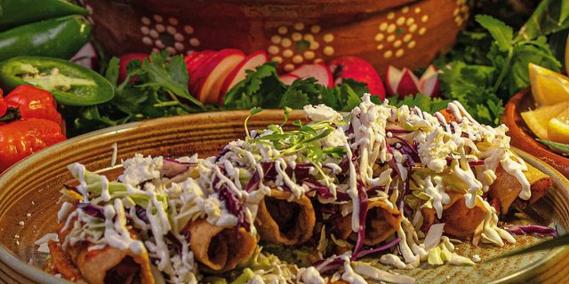 Potato Flautas Tray