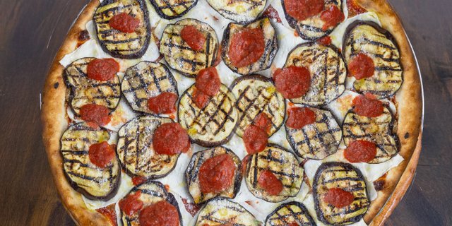 Eggplant Parmesan Pizza