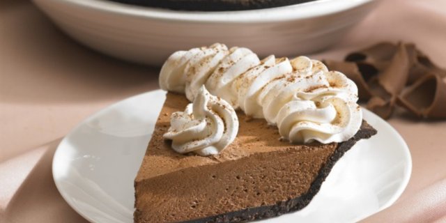 Chocolate Satin Pie Slice