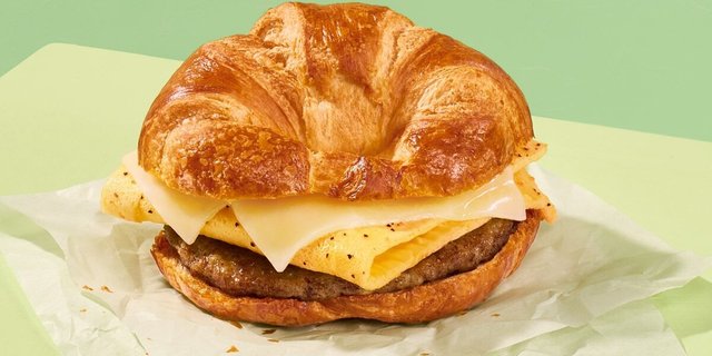 Croissant Sausage, Egg & Cheese Sandwich