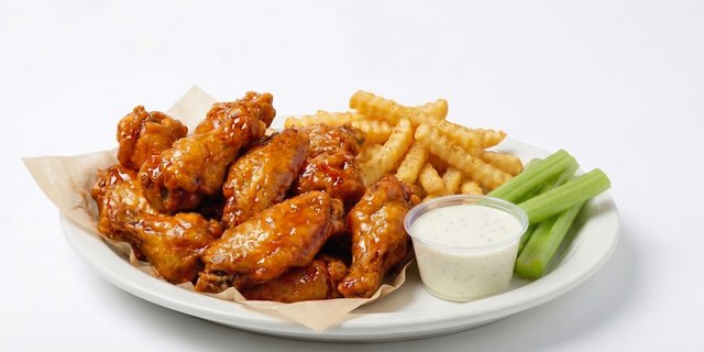 10pc-Bone-In Wings Boxed Lunch