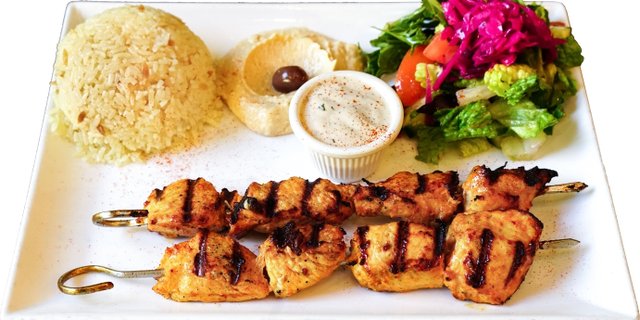 Chicken Shish Kebab Plate