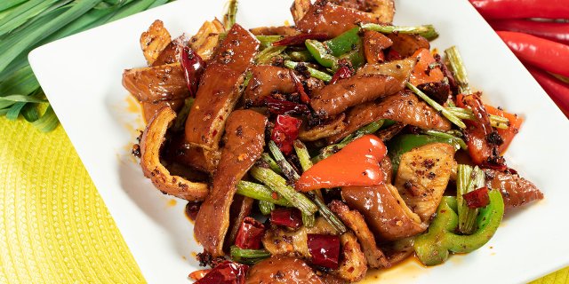 Fried Intestine in Dry Szenchuan-Style