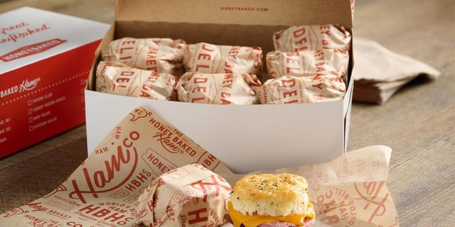 Ham & Cheddar Biscuit Box