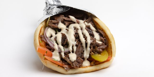 Beef Shawarma Pita Sandwich