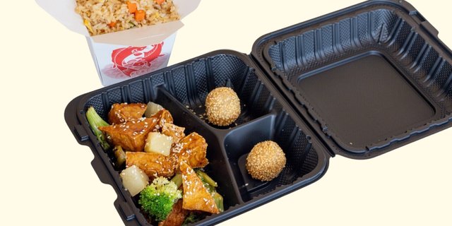 Sesame Tofu Tso Lunch Box