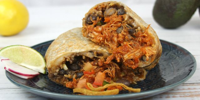 Chicken Tinga Burrito