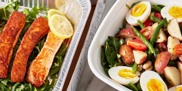 Family-Style Salmon Nicoise Salad