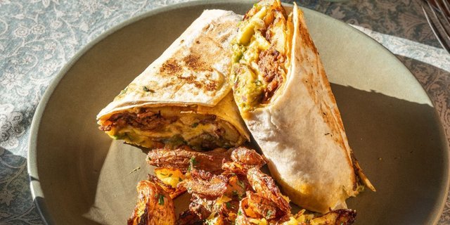 Barbacoa Breakfast Burrito