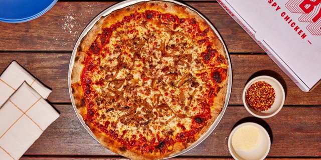 Hand-Stretched Italian Sausage & Onion Pizza