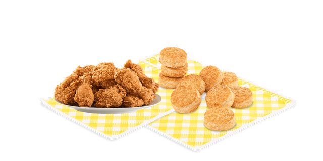12pc Chicken Box W/6 Biscuits