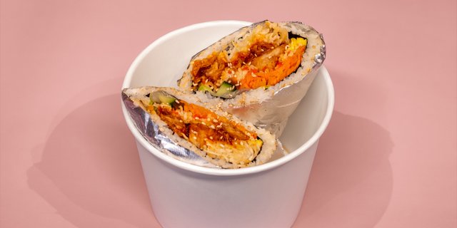 Spicy Chicken Kimbap Burrito