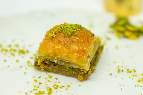 Square Slice Pistachio Baklava