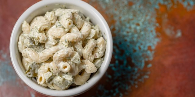 Individual Dill Pickle Pasta Salad