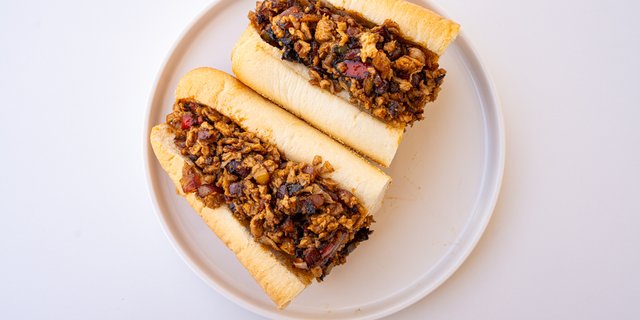 Vegetarian Shawarma Cheesesteak