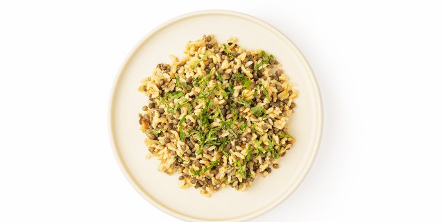 Brown Rice Mujadara
