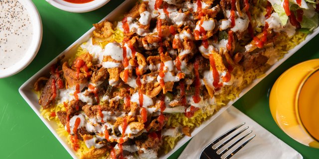 New York-Style Chicken & Lamb Mix Rice Platter