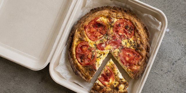 Tomato & Goat Cheese Quiche