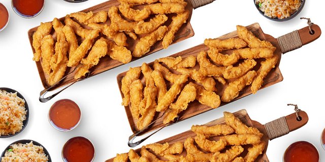 Large Chicken Fingers & Rice