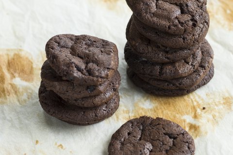 Mini Dark Chocolate & Sour Cherry Cookies