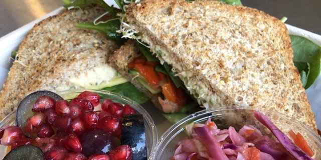 Vegan Veggie Lovers Ezekiel Sandwich Boxed Meal