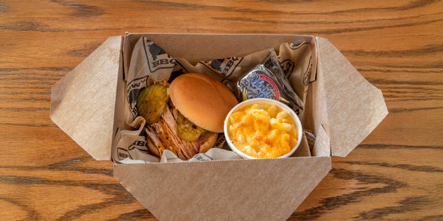Pulled Smoked Pork Sandwich Box