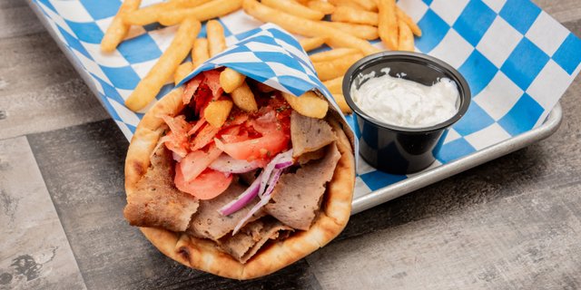 Lamb & Beef Gyro Sandwich