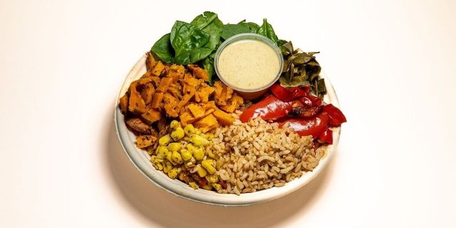 Roasted Sweet Potato & Corn Bowl