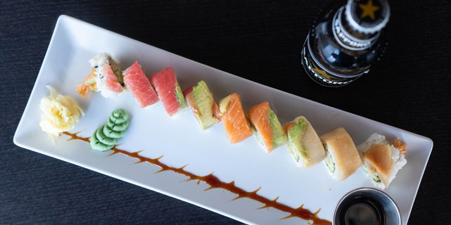 Rainbow Dragon Roll