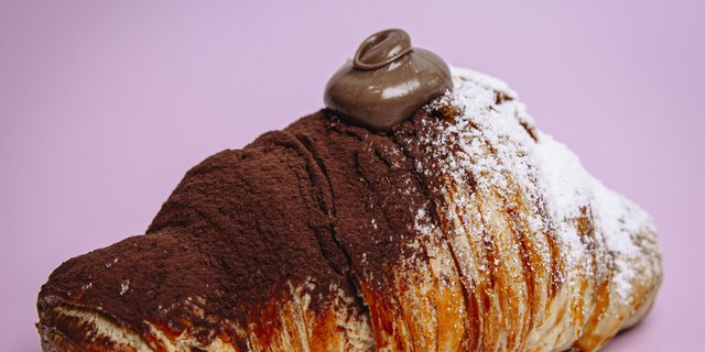 Fresh Handmade Chocolate Croissant