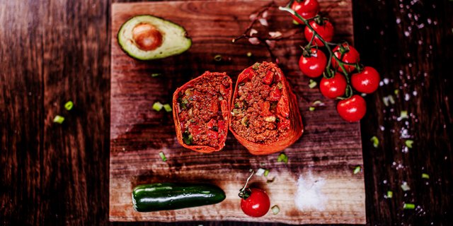 Vegan Chorizo Avocado Wrap
