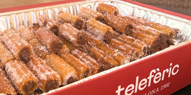 Churros con Nutella Tray