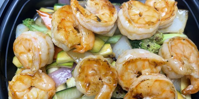 Jumbo Shrimp Hibachi Tray