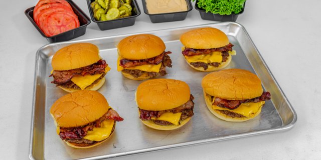 Specialty Bacon Cheese Burger Platter