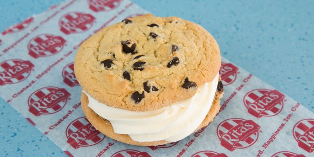 Frozen Custard Cookie Sandwich