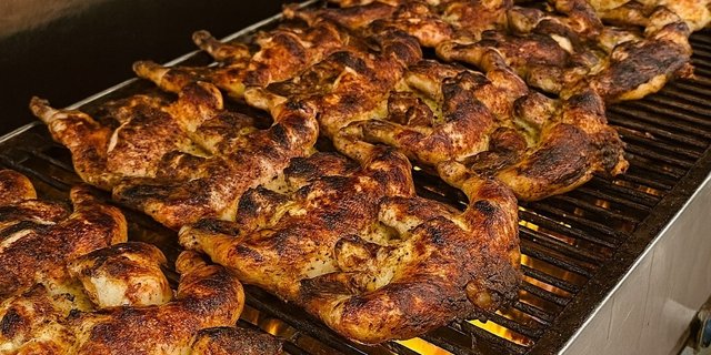 12 Charcoal Broiled Chicken