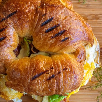 Bacon, Egg, Avocado Croissant