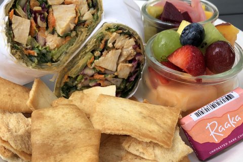 Spicy Thai Peanut Chicken Wrap Boxed Meal