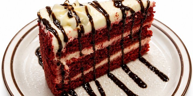 Slice Of Red Velvet Cake