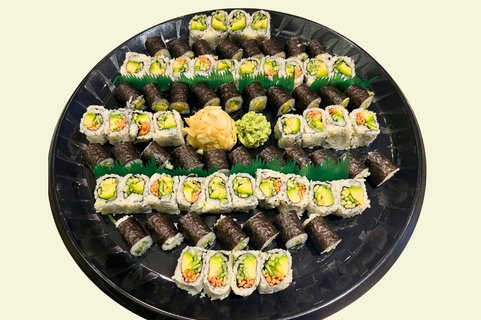 72-Piece Veggie Roll Platter