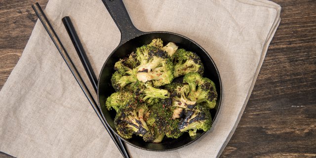 Charred Broccoli Tray